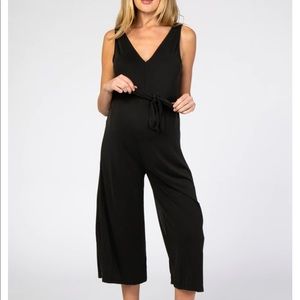 Black Maternity Jumpsuit